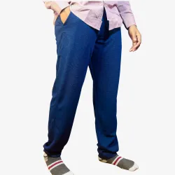Men's Navy Blue Formal Pant – Premium Comfort Fit Office Wear